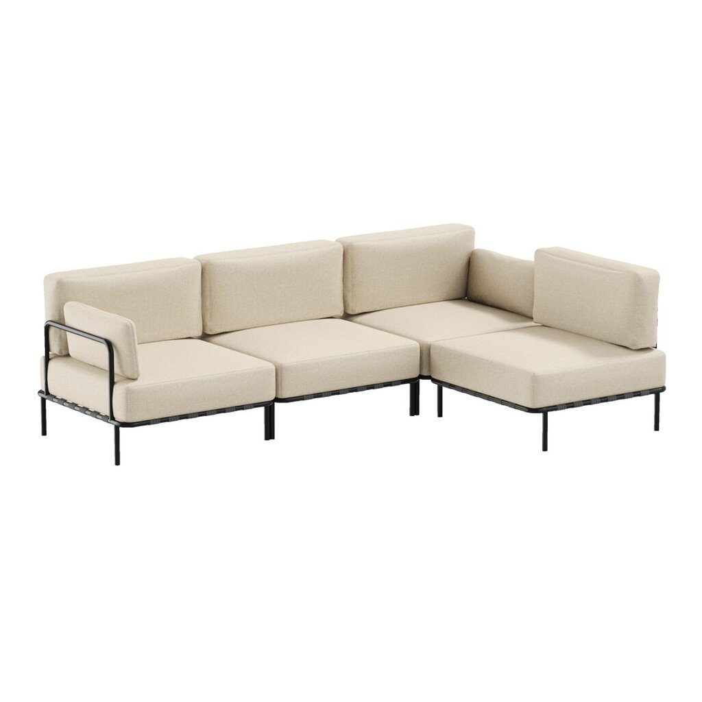 Kampinė sofa Sit Sit Outdoor, 234x156x78 cm, smėlio spalvos kaina ir informacija | Lauko baldų komplektai | pigu.lt