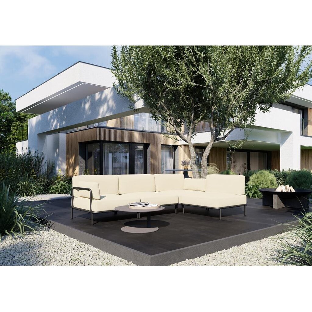 Kampinė sofa Sit Sit Outdoor, 234x156x78 cm, smėlio spalvos kaina ir informacija | Lauko baldų komplektai | pigu.lt