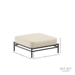 Sofos pagalvėlė Sit Sit Outdoor, 78x78x38 cm, smėlio spalvos kaina ir informacija | Lauko baldų komplektai | pigu.lt