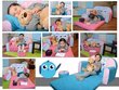 Vaikiška sofa Fortisline Paukšteliai, rožinė kaina ir informacija | Vaikiški sėdmaišiai, foteliai, pufai | pigu.lt
