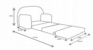 Vaikiška sofa Fortisline Paukšteliai, rožinė цена и информация | Детские диваны, кресла | pigu.lt