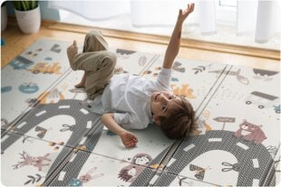 Sulankstomas dvipusis lavinamasis kilimėlis, 200x150 cm kaina ir informacija | Lavinimo kilimėliai | pigu.lt