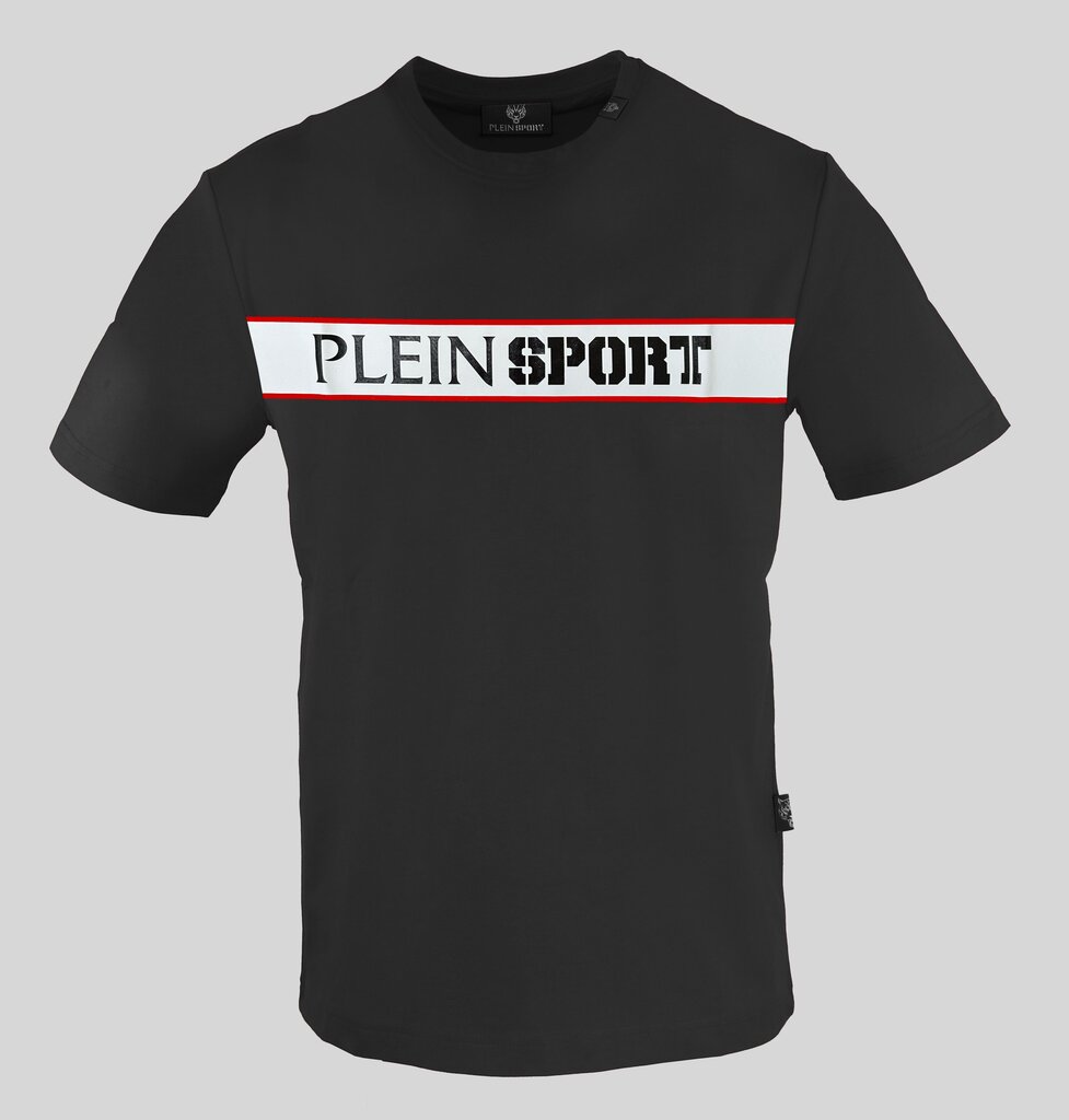 Marškinėliai vyrams Plein Sport TIPS405, juodi kaina ir informacija | Vyriški marškinėliai | pigu.lt