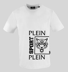 Marškinėliai vyrams Plein Sport TIPS406W, balti цена и информация | Мужские футболки | pigu.lt