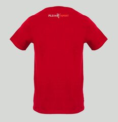 Marškinėliai vyrams Plein Sport TIPS410R, raudoni цена и информация | Футболка мужская | pigu.lt