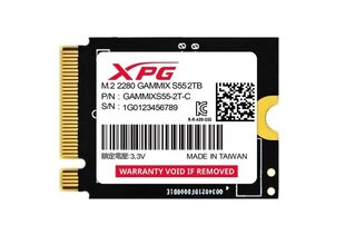 Adata XPG Gammix S55 (SGAMMIXS55-2T-C) цена и информация | Внутренние жёсткие диски (HDD, SSD, Hybrid) | pigu.lt