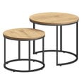 2-х кофейных столиков комплект Leobert, коричневый/черный