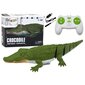 Nuotoliniu būdu valdomas krokodilas Lean Toys, žalias, 35x14x7 cm kaina ir informacija | Žaislai berniukams | pigu.lt