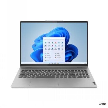 Lenovo IdeaPad Flex 5 16ABR8 AMD Ryzen 5 7530U 8GB SSD 512GB AMD Radeon Graphics W11H Arctic Grey kaina ir informacija | Nešiojami kompiuteriai | pigu.lt