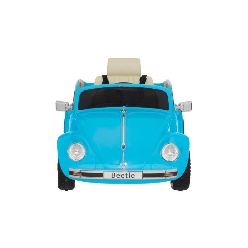 Vienvietis vaikiškas elektromobilis Beetle 12V, mėlynas kaina ir informacija | Elektromobiliai vaikams | pigu.lt