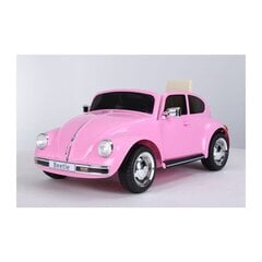 Vienvietis vaikiškas elektromobilis Beetle 12V, rožinis цена и информация | Электромобили для детей | pigu.lt