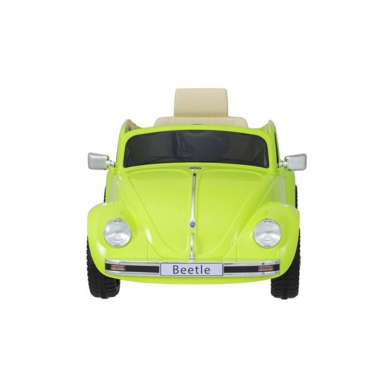 Vienvietis vaikiškas elektromobilis Beetle 12V, žalias цена и информация | Elektromobiliai vaikams | pigu.lt