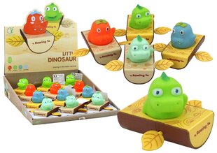 Prisukamas vonios žaislas Lean Toys Dinozauras valtyje kaina ir informacija | Žaislai kūdikiams | pigu.lt
