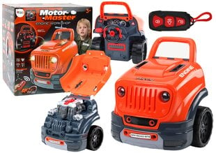 Мастерская игрушечного автомобиля DIY, оранжевая цена и информация | Игрушки для мальчиков | pigu.lt