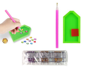 Deimantinių lipdukų kūrimo rinkinys Lean Toys kaina ir informacija | Lavinamieji žaislai | pigu.lt