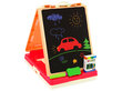 Daugiafunkcinis dvipusis žaidimų stalas Lean Toys 3in1, raudonas kaina ir informacija | Lavinamieji žaislai | pigu.lt