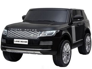 Dvivietis vaikiškas elektromobilis Land Rover, juodas kaina ir informacija | Elektromobiliai vaikams | pigu.lt