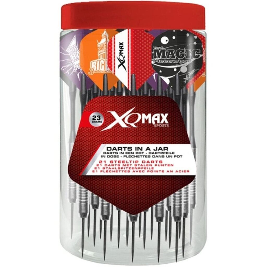 Smiginio strėlės XQ Max, 23g, raudonos kaina ir informacija | Smiginis | pigu.lt