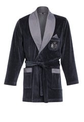 RE-111 - Короткий халат - Мужская куртка • Цвет: антрацит c1 • Размер: XXL 139 цена и информация | Мужские халаты, пижамы | pigu.lt