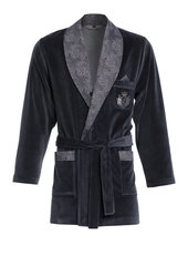 RE-111 - Короткий халат - Мужская куртка • Цвет: антрацит c2 • Размер: 3XL 147 цена и информация | Мужские халаты, пижамы | pigu.lt