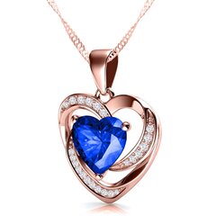 Ожерелье "Хрустальное сердце SIN40 277 цена и информация | Украшения на шею | pigu.lt