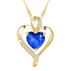 Ожерелье "Хрустальное голубое сердце SIN40 558 цена и информация | Украшения на шею | pigu.lt
