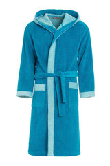 Мужской хлопковый халат с капюшоном (Синий) цена и информация | Мужские халаты, пижамы | pigu.lt