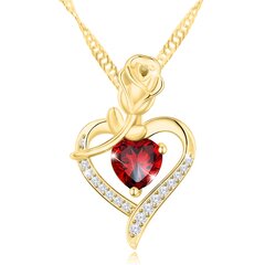 Ожерелье "Роза-сердце SIN40 705 цена и информация | Украшения на шею | pigu.lt