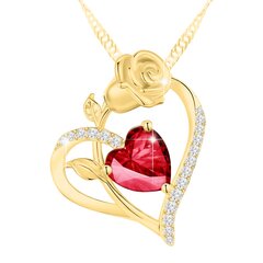 Ожерелье "Роза-сердце SIN40 721 цена и информация | Украшения на шею | pigu.lt