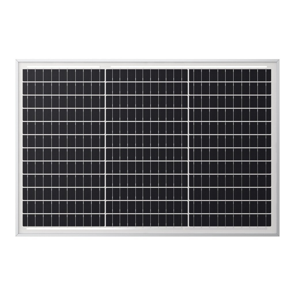 Memokristalo saulės baterija 50W kaina ir informacija | Komponentai saulės jėgainėms | pigu.lt