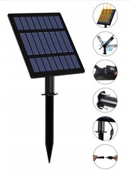 Saulės lempa Led-Lux, 8 cm, juoda kaina ir informacija | Lauko šviestuvai | pigu.lt