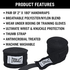 Kaklaraiščiai Everlast Boxing, juodi kaina ir informacija | Kovos menai | pigu.lt