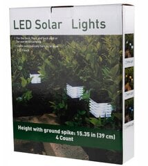 Встраиваемый светильник на солнечных батареях Martom Black, 39 см, 4 шт. цена и информация | Уличные светильники | pigu.lt