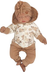 Комплект для новорожденных Zyzio&Zuzia, коричневый цена и информация | Комплекты одежды для новорожденных | pigu.lt