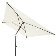Товар с повреждением. Зонт прямоугольный Patio, 2.1 х 1.4 м, белый цена и информация | Товары с повреждениями | pigu.lt