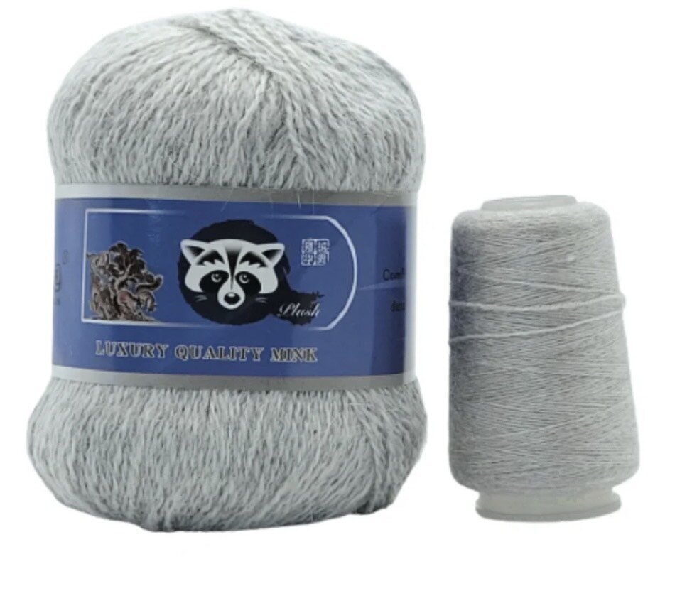 Siūlai Mink Yarn Coomamuu Cashmere, 50g+20g, pilki kaina ir informacija | Mezgimui | pigu.lt