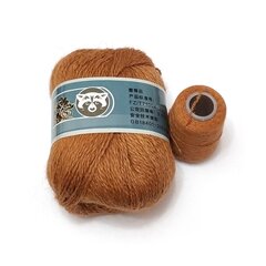 Нитки для вязания Mink Yarn Coomamuu Cashmere, 50 г + 20 г, 350 м, коричневые цена и информация | Принадлежности для вязания | pigu.lt