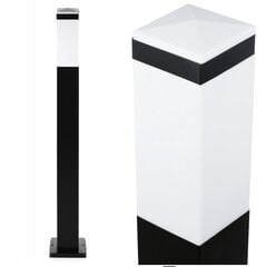 3× Столб освещения. Квадратный Interlook E27 90 см Черный цена и информация | Уличные светильники | pigu.lt