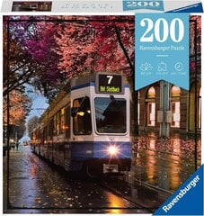 Dėlionė su troleibusu Ravensburger Moment Zurich, 200 d. kaina ir informacija | Dėlionės (puzzle) | pigu.lt