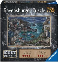 Dėlionė su laivais Ravensburger Escape Treacherous Harbor, 759 d. kaina ir informacija | Dėlionės (puzzle) | pigu.lt