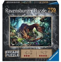 Dėlionė su drakonu Ravensburger Escape Dragon, 759 d. kaina ir informacija | Dėlionės (puzzle) | pigu.lt