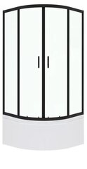 Kama 90x90cm dušo kabina juoda kaina ir informacija | Dušo durys ir sienelės | pigu.lt