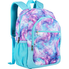 Mokyklinė kuprinė su priedais Ragi Galaxy, mėlyna/violetinė цена и информация | Школьные рюкзаки, спортивные сумки | pigu.lt