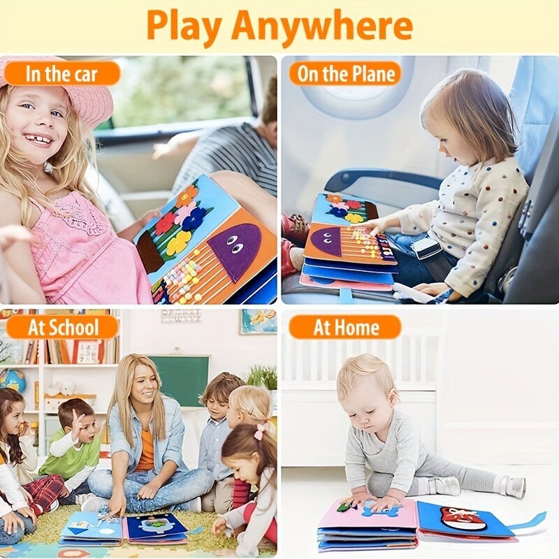 3D sensorinė pasakų knygelė Montessori kaina ir informacija | Lavinamieji žaislai | pigu.lt