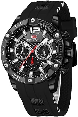 BaharFocus vyriškas laikrodis, juodas kaina ir informacija | Vyriški laikrodžiai | pigu.lt