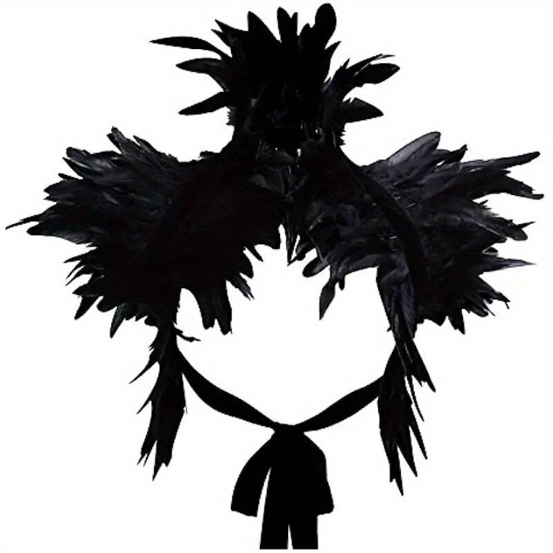 Elegantiška, prašmatni plunksnų skara, juoda kaina ir informacija | Karnavaliniai kostiumai | pigu.lt