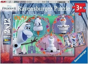 Dėlionė Ravensburger Disney Frozen 2, 2x12 d. kaina ir informacija | Dėlionės (puzzle) | pigu.lt