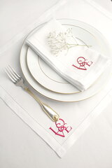 Dekoratyvinė servetėlė su siuvinėjimais Meilė, 45x35 cm kaina ir informacija | Staltiesės, servetėlės | pigu.lt