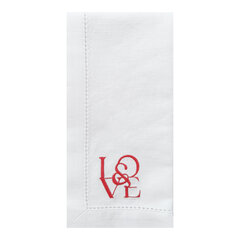 Декоративная салфетка с вышивкой "Love" 45х35 см цена и информация | Скатерти, салфетки | pigu.lt