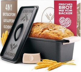Чугунная форма для выпечки хлеба с крышкой цена и информация | Формы, посуда для выпечки | pigu.lt